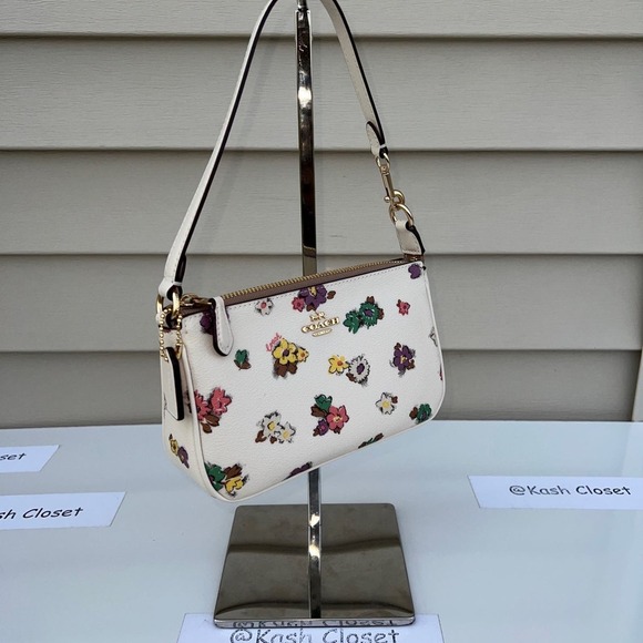 Coach Wristlet Purse Nolita 19 Spaced Floral Field Print Shoulder bag Handbag - Picture 1 of 11